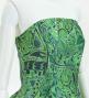Hula Midi Dress with Kahiko&Moana Print / Luxury Collection / Green / J2755gr
