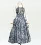 Hula Midi Dress with Kahiko&Moana Print / Luxury Collection / Gray / J2755gy