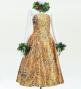 Hula Midi Dress with Kahiko&Moana Print / Luxury Collection / Orange / J2755or