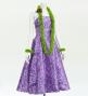 Hula Midi Dress with Kahiko&Moana Print / Luxury Collection / Purple / J2755pu