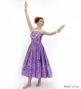 Hula Midi Dress with Kahiko&Moana Print / Luxury Collection / Purple / J2755pu