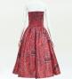 Hula Midi Dress with Kahiko&Moana Print / Luxury Collection / Red / J2755rd