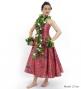 Hula Midi Dress with Kahiko&Moana Print / Luxury Collection / Red / J2755rd