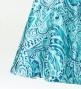 Hula Midi Dress with Kahiko&Moana Print / Luxury Collection / Turquoise Blue / J2755tbl