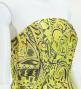 Hula Midi Dress with Kahiko&Moana Print / Luxury Collection / Yellow / J2755ye