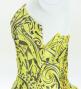 Hula Midi Dress with Kahiko&Moana Print / Luxury Collection / Yellow / J2755ye