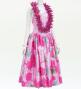 Hula Midi Halterneck Dress with Loke Lani Print / Luxury Collection / Pink / J2759pi