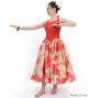 Hula Midi Halterneck Dress with Loke Lani Print / Luxury Collection / Red / J2759rd