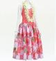 Hula Midi Halterneck Dress with Loke Lani Print / Luxury Collection / Salmon Pink / J2759spi