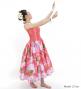 Hula Midi Halterneck Dress with Loke Lani Print / Luxury Collection / Salmon Pink / J2759spi