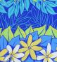 Hula Pa'u Skirt with Tiare Print / Blue / G2763