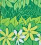 Hula Pa'u Skirt with Tiare Print / Green / J2765