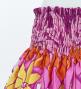Hula Pa'u Skirt with Tiare Print / Red Purple / G2767
