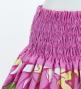 Hula Double & Reversible Pau Skirt with Tiare Print / Pink / G2772