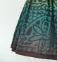 Hula Pa'u Skirt with Kahiko Print / Green&Brown / G2785