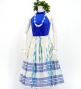 Hula Pa'u Skirt with Kahiko Print / Cream / J2791