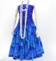 Hula Pa'u Skirt with Lehua Print / Blue / G2795