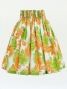 Hula Pa'u Skirt with Lehua Print / Cream / G2801