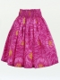 Hula Pa'u Skirt with Protea Print / Pink / G2803