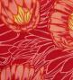 Hula Pa'u Skirt with Protea Print / Red / G2805