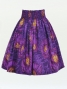 Hula Pa'u Skirt with Protea Print / Purple / G2811