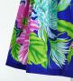 Hula Pa'u Skirt with Hawaiian Flower Print / Blue / G2817