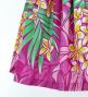 Hula Pa'u Skirt with Plumeria & Leaf Print / Pink / J2821