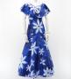 Hula Long Dress with Tiare Print / Luxury Collection / Navy / J2843nv