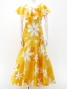 Hula Long Dress with Tiare Print / Luxury Collection / Yellow / J2843ye