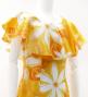 Hula Long Dress with Tiare Print / Luxury Collection / Yellow / J2843ye