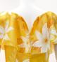 Hula Long Dress with Tiare Print / Luxury Collection / Yellow / J2843ye