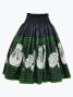 Hula Pa'u Skirt with Kahiko Print / Black /G2943