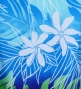 Hula Pa'u Skirt with Tiare Print / Purple & Green /G2967