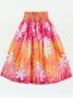Hula Pa'u Skirt with Tiare Print / Fuchsia & Pink /G2969