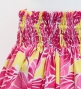Hula Pa'u Skirt with Hibiscus Print / Yellow & Pink /G2973