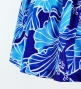 Hula Pa'u Skirt with Hibiscus Print / Blue /G2975