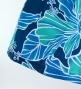 Hula Pa'u Skirt with Hibiscus Print / Teal /G2977