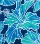 Hula Pa'u Skirt with Hibiscus Print / Teal /G2977