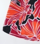 Hula Pa'u Skirt with Hibiscus Print / Black & Red /G2979