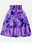 Hula Pa'u Skirt with Hibiscus Print / Purple /G2981