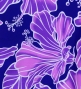 Hula Pa'u Skirt with Hibiscus Print / Purple /G2981