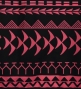 Hula Pa'u Skirt with Kahiko Print / Black & Red /G2989