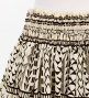 Hula Pa'u Skirt with Kahiko Print / Cream & Black /G2991