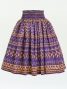 Hula Pa'u Skirt with Kahiko Print / Purple /G2993