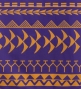 Hula Pa'u Skirt with Kahiko Print / Purple /G2993