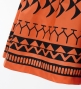 Hula Pa'u Skirt with Kahiko Print / Orange /G2995