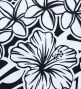 Hula Pa'u Skirt with Kahiko Print / White & Black /G2999