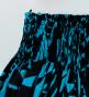 Hula Pa'u Skirt with Kahiko Print / Blue & Black /G3001