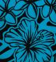 Hula Pa'u Skirt with Kahiko Print / Blue & Black /G3001