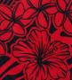 Hula Pa'u Skirt with Kahiko Print / Red & Black /G3003